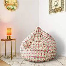 Kapalı Baskılı Fasulye Torbası Sandalye Örtüsü